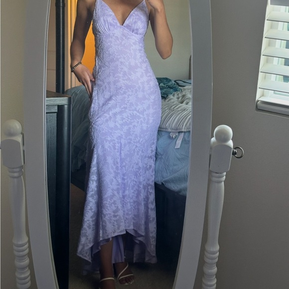 Hello Molly Country Charm Maxi Dress -Lilac - Picture 3 of 5